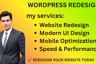 redesign modernize and boost your wordpress website