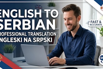 do professional english to serbian translation