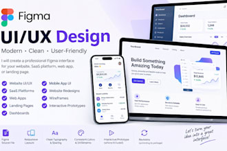 design figma website UI UX, saas website, web app, and landing page