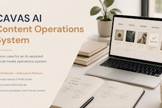 design an ai content operations system for social media