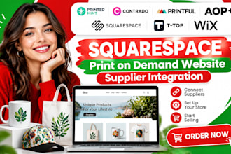 build through6 printedmint contrado pod squarespace website supplier integration