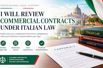 review commercial contracts under italian law