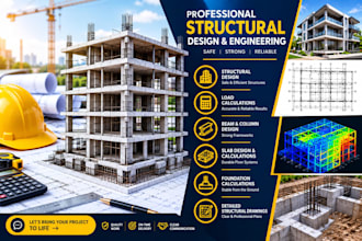 provide structural design calculations for beams columns slabs and foundations