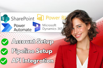 setup microsoft CRM dynamics 365 power automate sharepoint powerbi dataverse sql