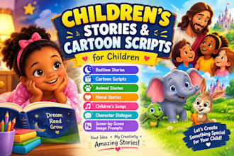 do bedtime stories, creative content