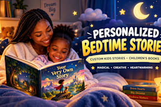 write a personalized bedtime story for your child with their name and character