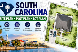 draw south carolina  site plan plot plan lot plan