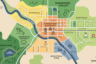 create custom interactive svg map, clickable website map and digital vector map
