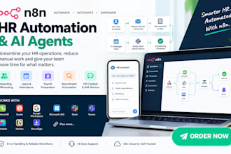 build n8n HR automation workflows for onboarding, leave management, and payroll