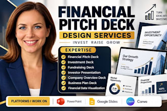 design financial service pitch deck investment pitch deck fundraising deck