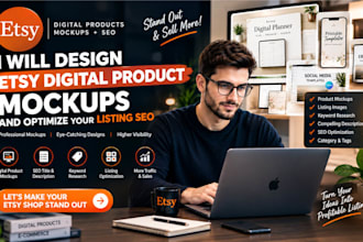 design esty digital product esty mockups for digital product listing SEO