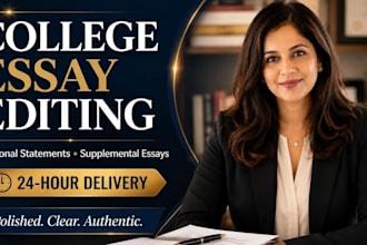 perfectly edit college essay, personal statement supplemental essay within 24hrs