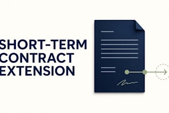 prepare a short term contract extension agreement