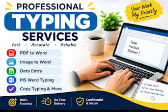 do fast and accurate typing and data entry