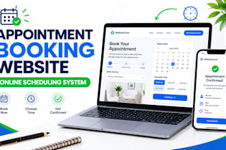 design appointment booking website scheduling page and online booking system