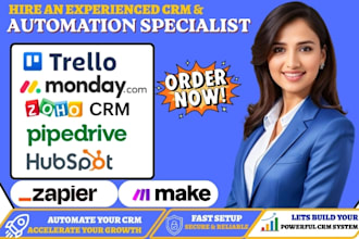 setup trello project management board automation monday crm workflow integration
