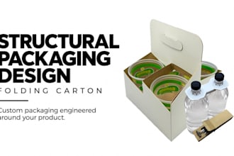 design custom folding carton packaging dielines