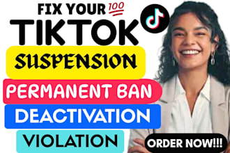 do tiktok reinstatement, appeal tiktok shop suspension violation or deactivation