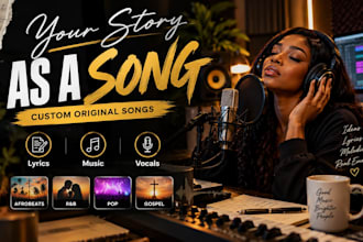 create a custom original song with lyrics and vocals
