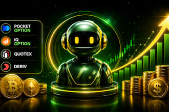 build pocket option script, quotex, deriv, iq option indicator and strategy