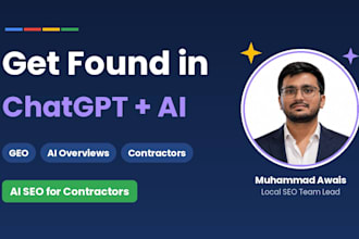 do GEO and ai SEO for contractors to rank in chatgpt and google ai overviews