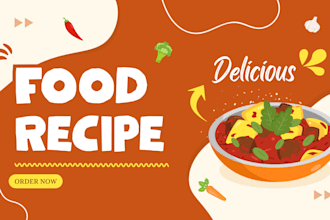 write original delicious food recipes for your blog cookbook or website