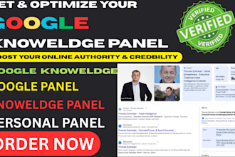 create google knowledge panel