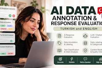 evaluate and annotate ai data in turkish and english