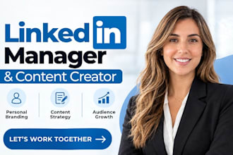 be expert linkedin marketing manager and content creator