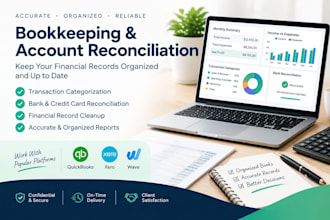 do bookkeeping and bank reconciliation for your business