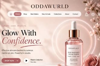 create skincare shopify store beauty store skincare beauty website store