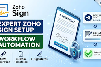 setup zoho sign document signing and automation