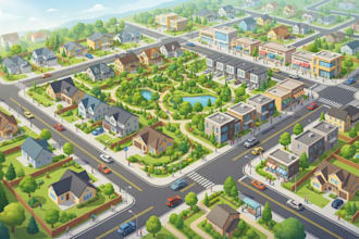 create vector maps for real estate and business