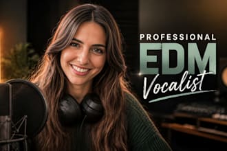 record female edm house vocal for tech house melodic techno progressive house