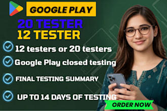 12 testers 20 testers for google play closed testing mobile app 20 app tester
