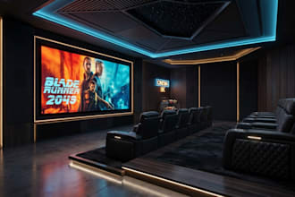 design your home theater, cinema or theater room in 3d