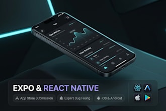 develop, debug your expo react native ios and android app