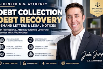 draft a debt collection or debt recovery demand letter