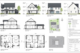 draw 2d site plan, plot plan, property plan permit site plan drafting cad
