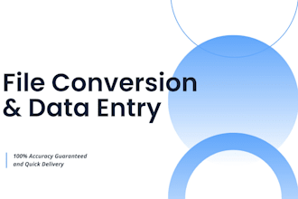 do fast file conversion and data entry