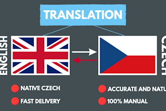 translate english to czech or czech to english