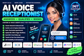 grok voice agent 3cx n8n ai receptionist muse code jev ai claude avatar ghl CRM