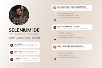 perform qa automation testing using selenium