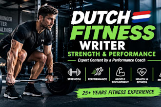 write professional dutch fitness and strength training articles