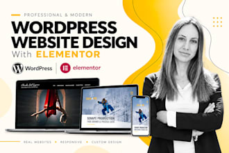 design or redesign your wordpress website with elementor