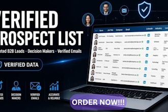 build a verified b2b prospect list for targeted lead generation