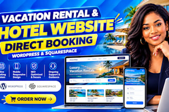 build vacation rental, short term rental and hotel website with direct booking
