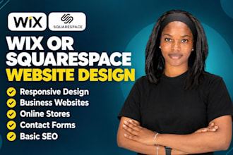design , redesign , and develop your wix and squarespace website