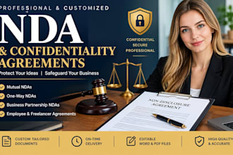 draft professional nda and confidentiality agreements