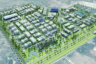 design and renovate 3d masterplan, site plan and commercial development